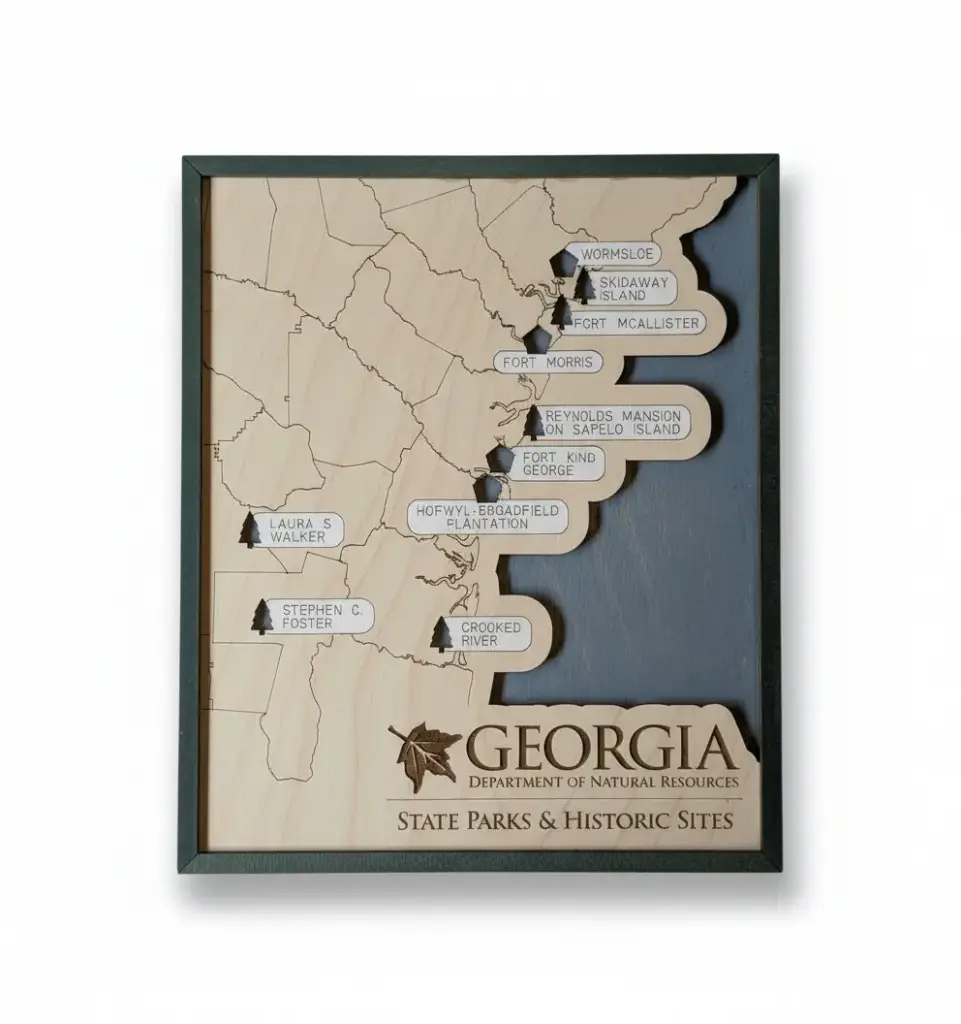 Georgia Coastal State Parks & Historic Sites Adventure Map
